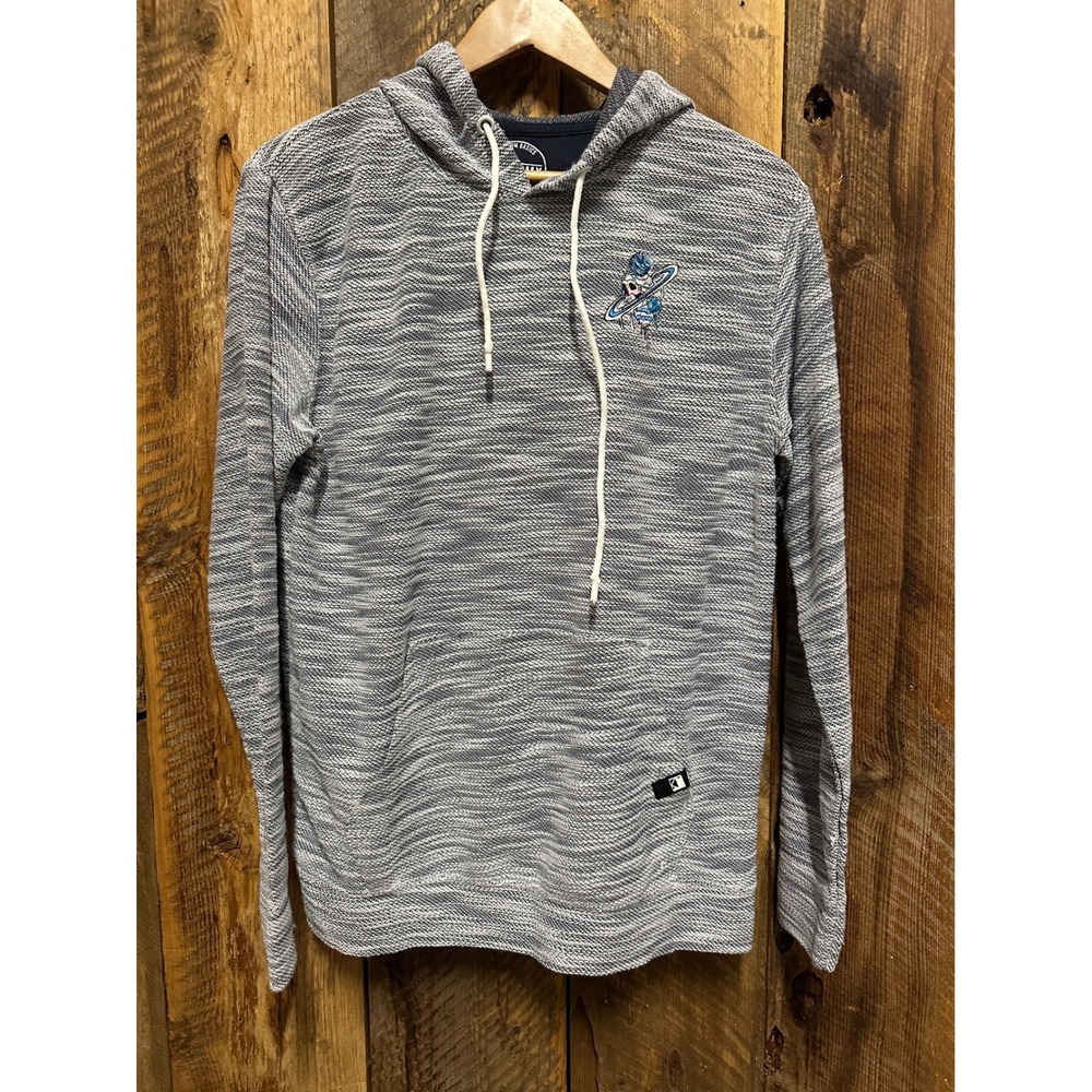 Dikotomy Pullover Hoodie Mens Large Heather Gray Surf Skeleton Patch Lightweight